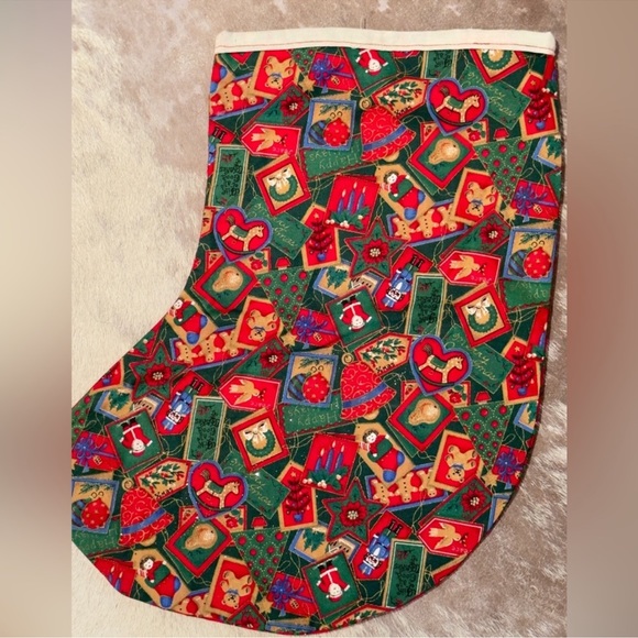 Shabby Cottage Christmas Stocking - Set of 2 Stockings - Picture 8 of 16